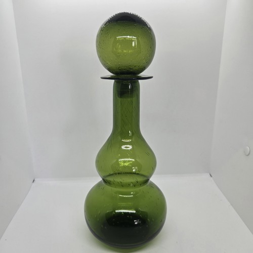 Vintage bubble glass - glass, decanter